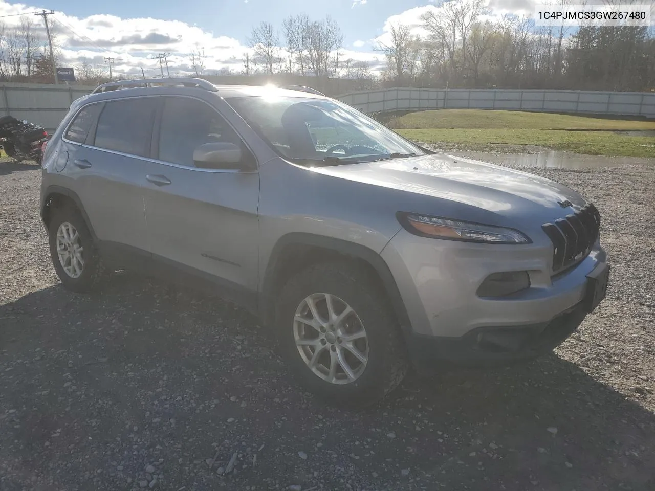 2016 Jeep Cherokee Latitude VIN: 1C4PJMCS3GW267480 Lot: 80202004