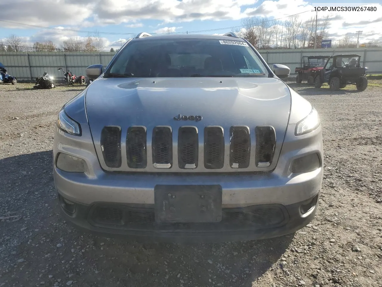 2016 Jeep Cherokee Latitude VIN: 1C4PJMCS3GW267480 Lot: 80202004