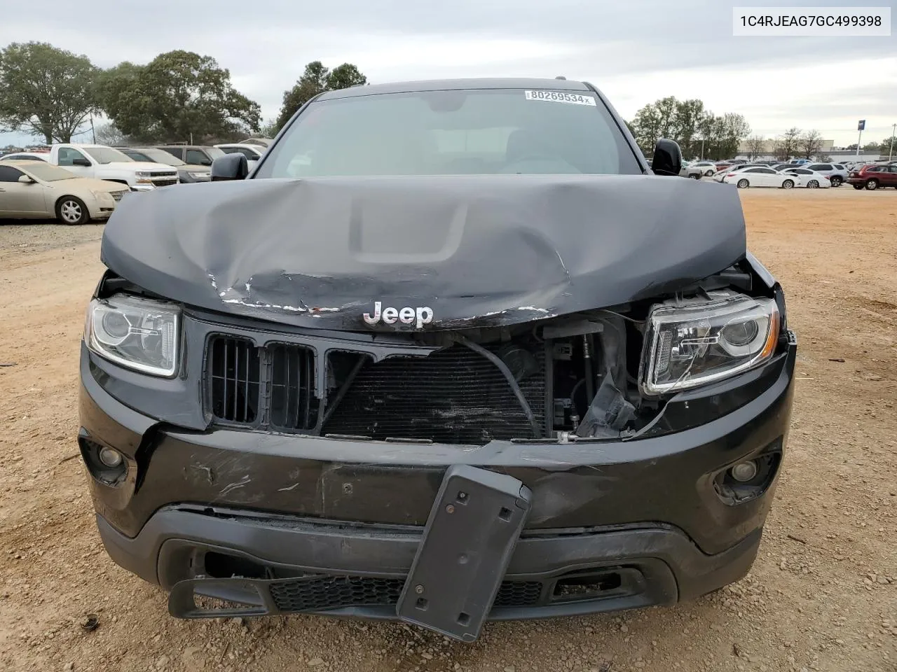 2016 Jeep Grand Cherokee Laredo VIN: 1C4RJEAG7GC499398 Lot: 80269534