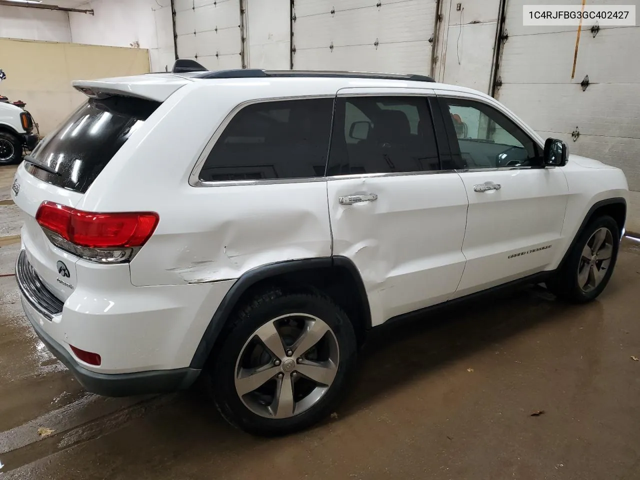 2016 Jeep Grand Cherokee Limited VIN: 1C4RJFBG3GC402427 Lot: 80475964