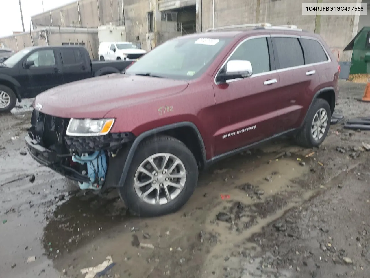 2016 Jeep Grand Cherokee Limited VIN: 1C4RJFBG1GC497568 Lot: 80487594