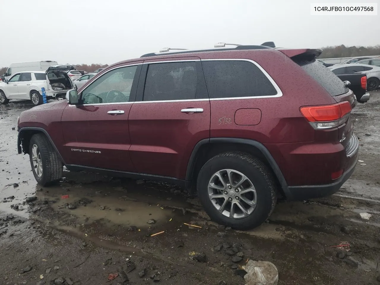 2016 Jeep Grand Cherokee Limited VIN: 1C4RJFBG1GC497568 Lot: 80487594