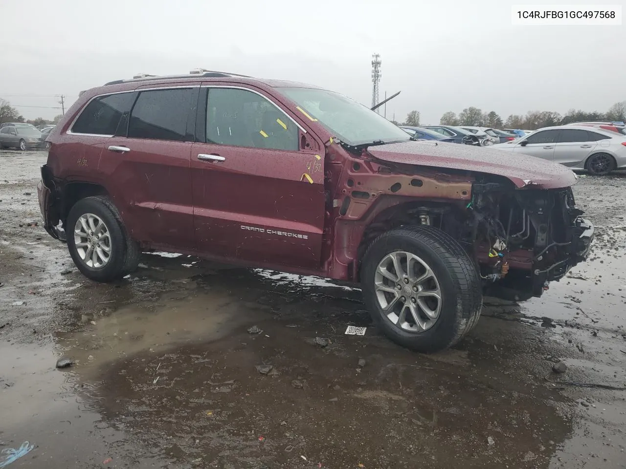 2016 Jeep Grand Cherokee Limited VIN: 1C4RJFBG1GC497568 Lot: 80487594