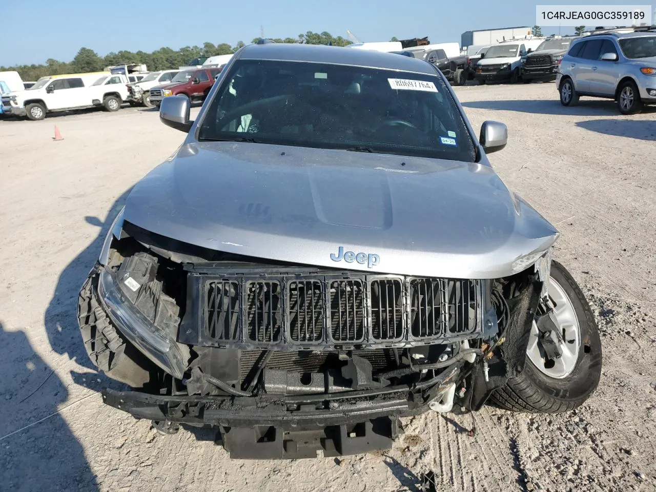 2016 Jeep Grand Cherokee Laredo VIN: 1C4RJEAG0GC359189 Lot: 80697764