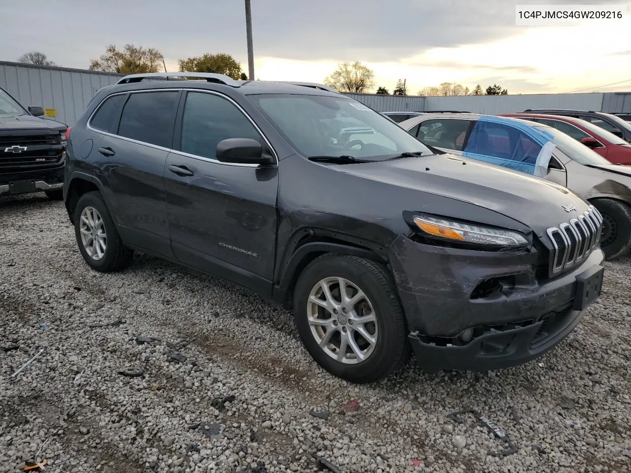 2016 Jeep Cherokee Latitude VIN: 1C4PJMCS4GW209216 Lot: 80753034