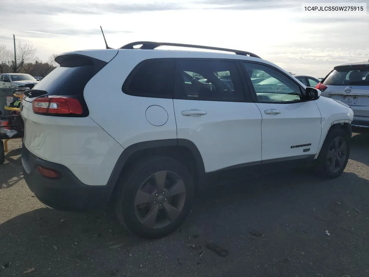 2016 Jeep Cherokee Latitude VIN: 1C4PJLCS5GW275915 Lot: 80885004