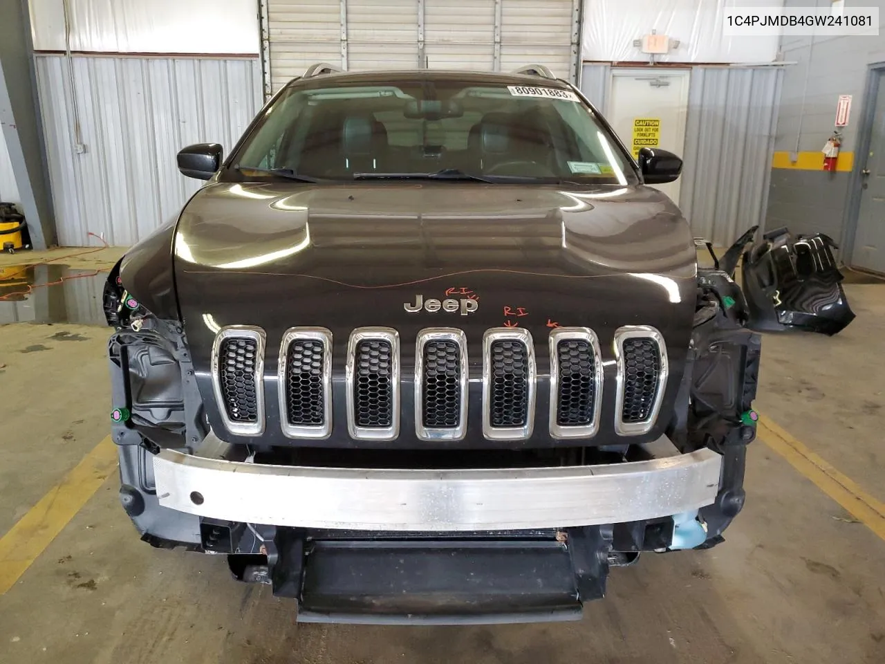 2016 Jeep Cherokee Limited VIN: 1C4PJMDB4GW241081 Lot: 80901883