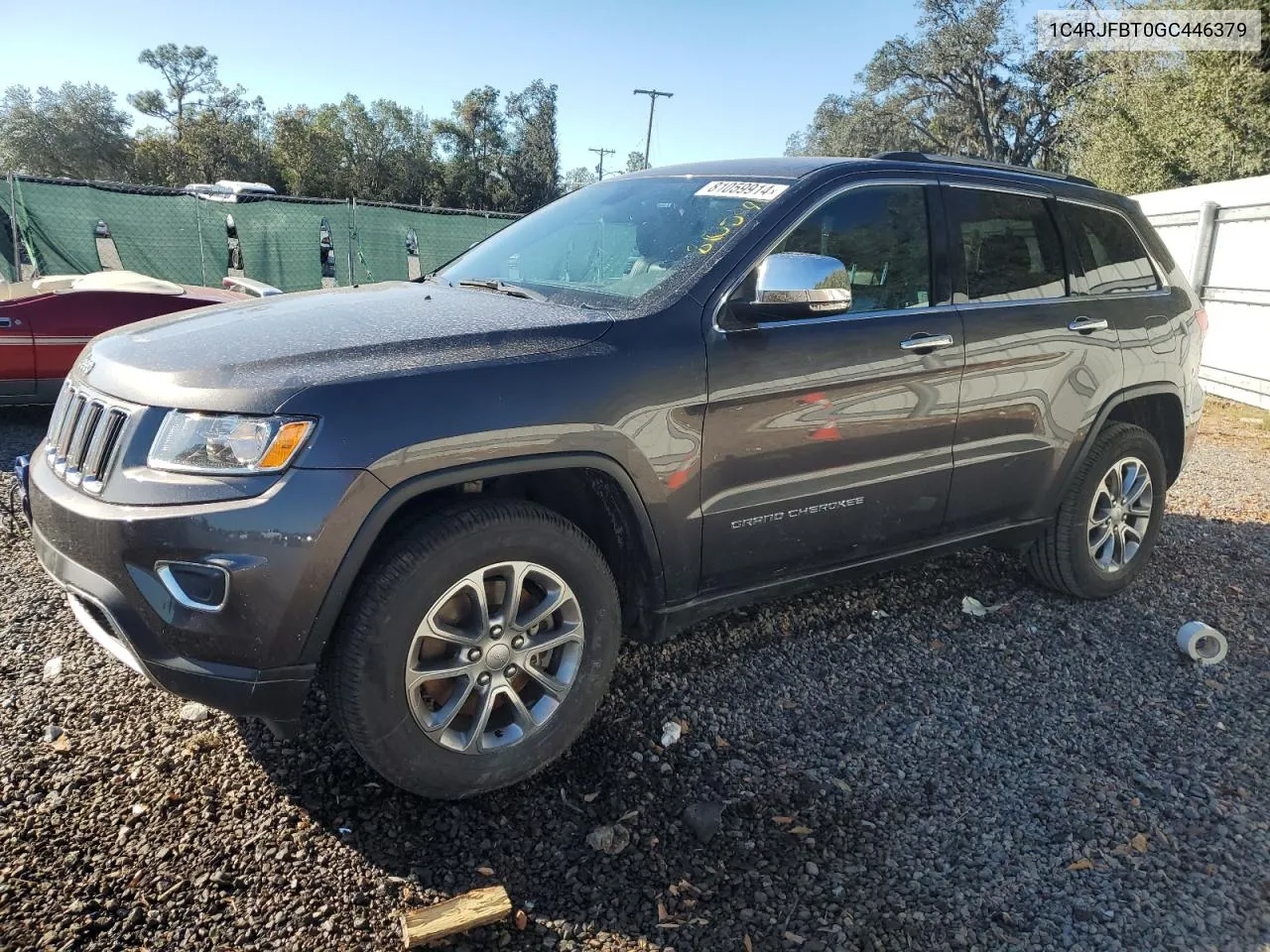 2016 Jeep Grand Cherokee Limited VIN: 1C4RJFBT0GC446379 Lot: 81059914