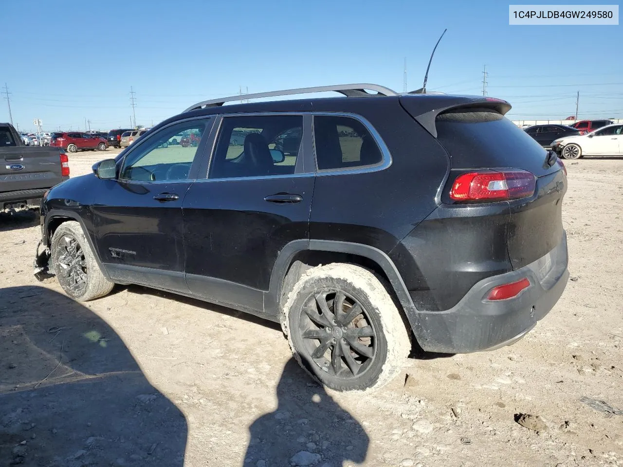 2016 Jeep Cherokee Limited VIN: 1C4PJLDB4GW249580 Lot: 81478744