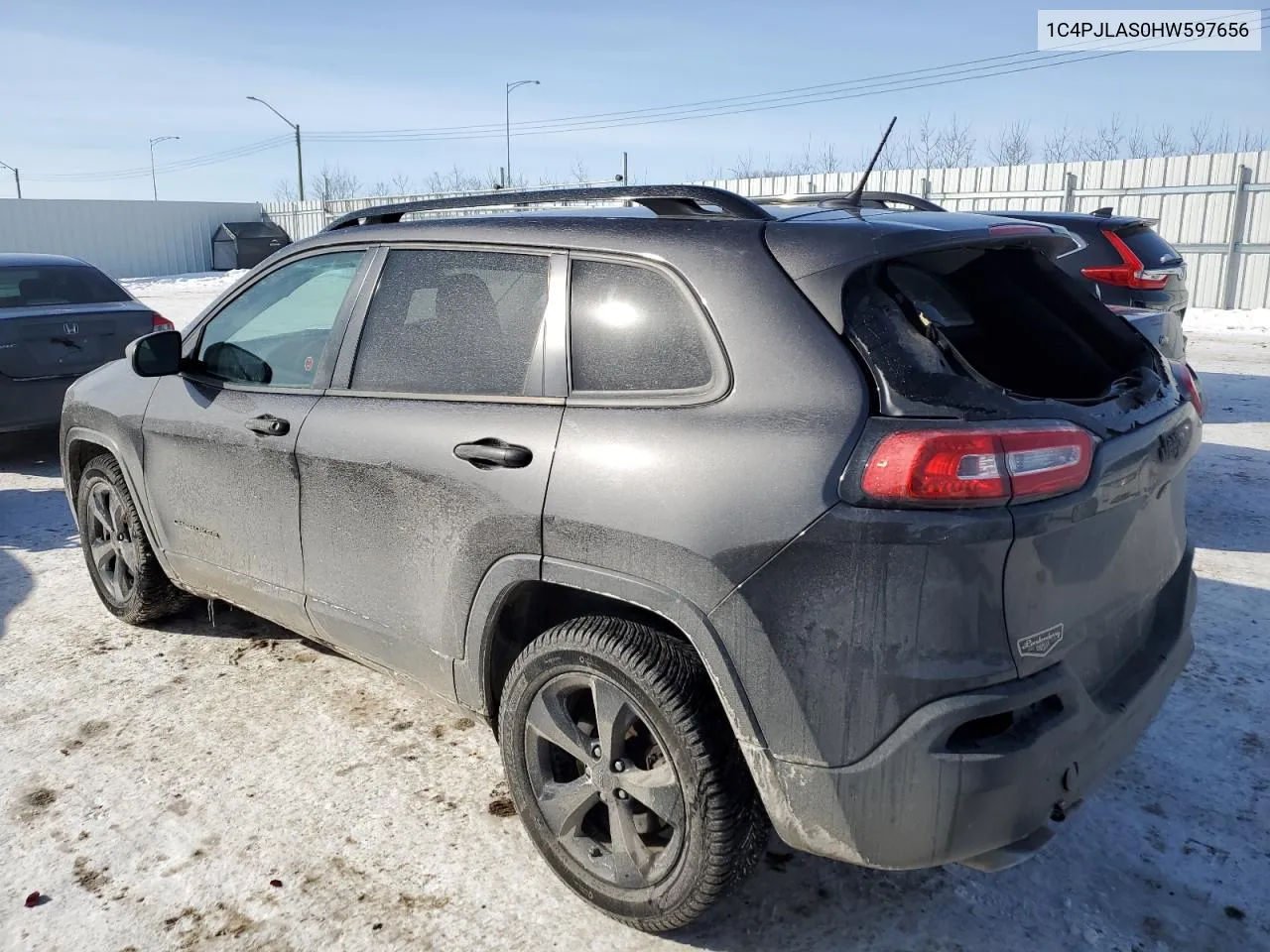 2017 Jeep Cherokee Sport VIN: 1C4PJLAS0HW597656 Lot: 46268954