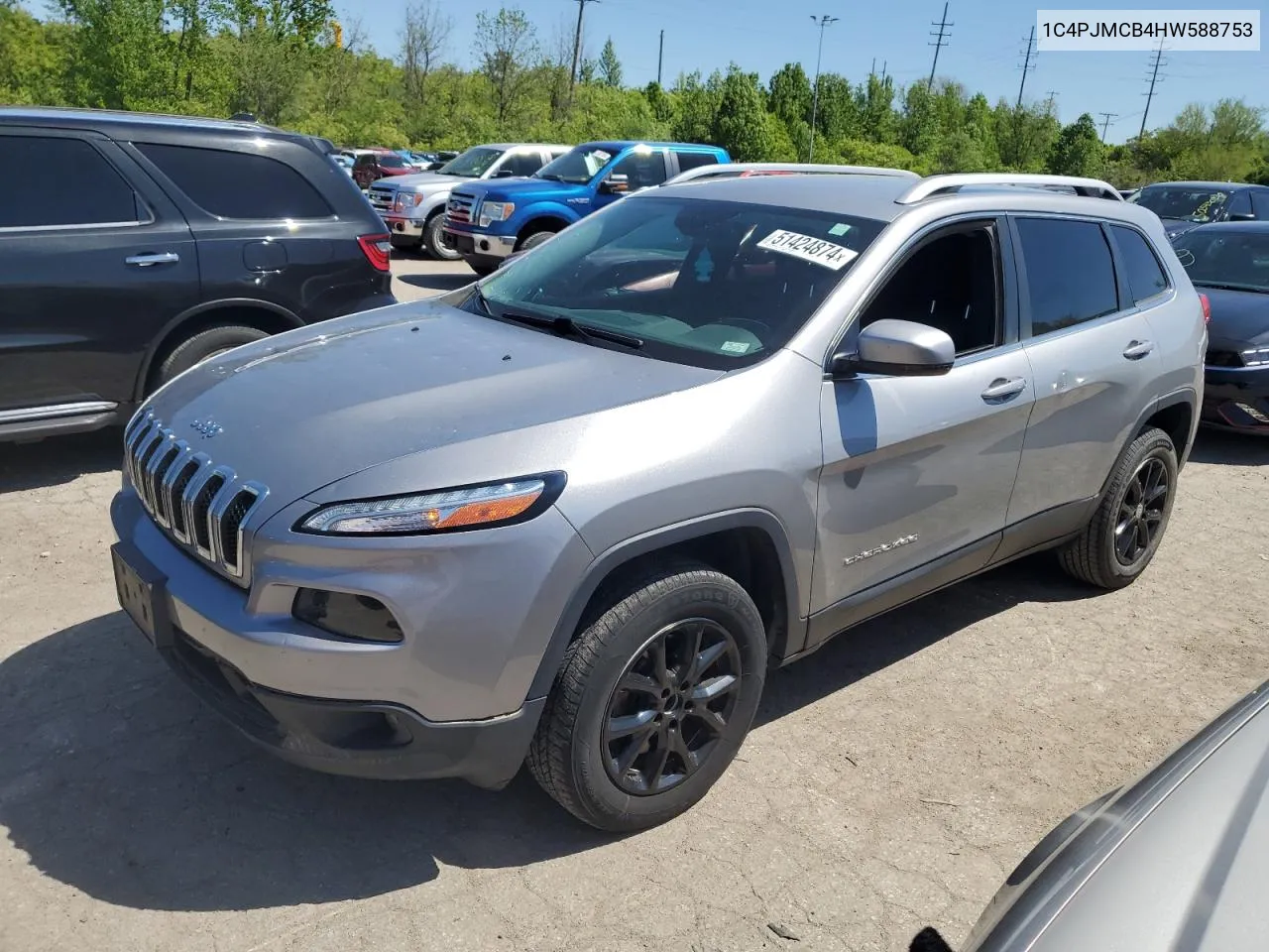 2017 Jeep Cherokee Latitude VIN: 1C4PJMCB4HW588753 Lot: 51424874