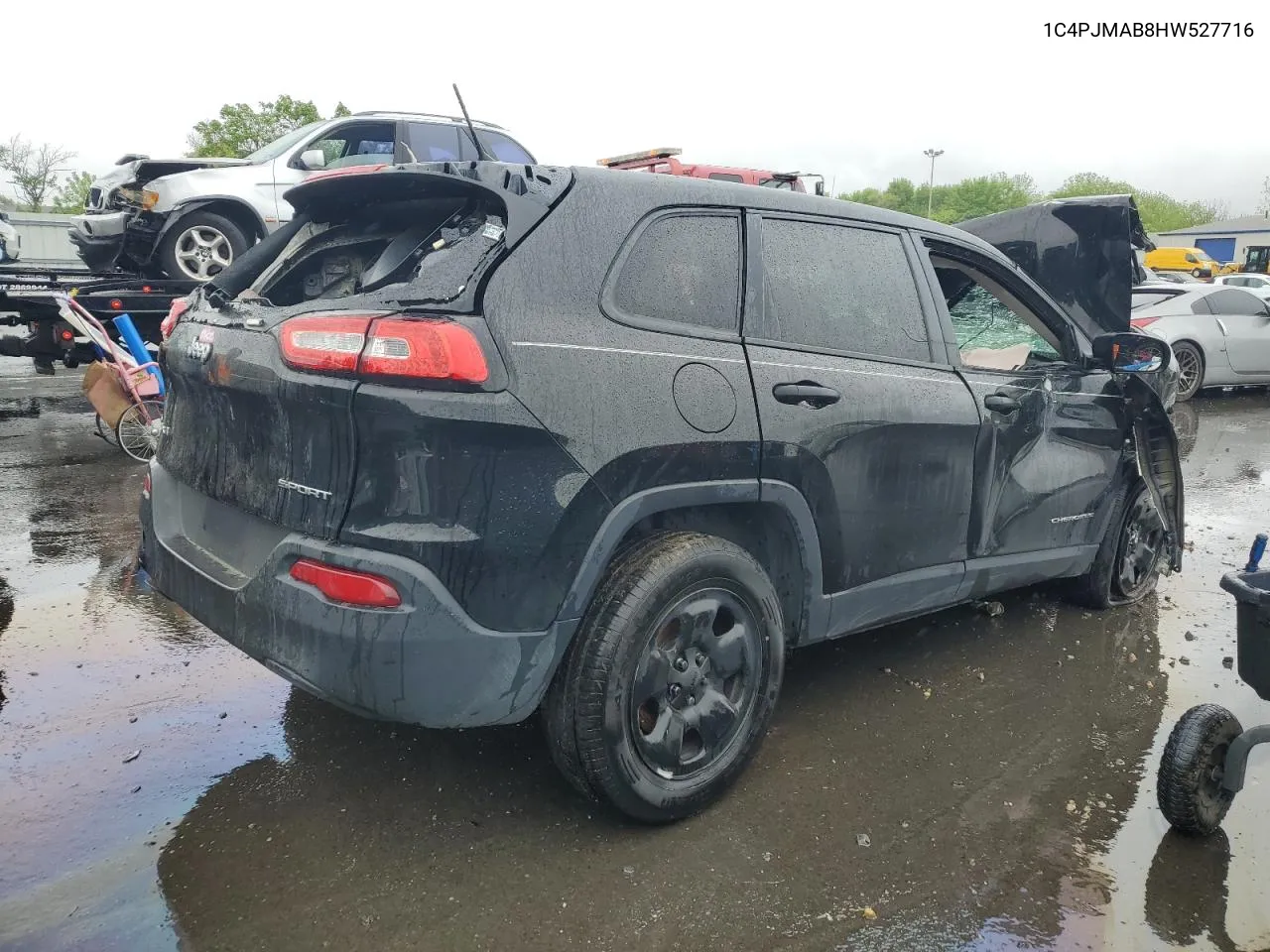 2017 Jeep Cherokee Sport VIN: 1C4PJMAB8HW527716 Lot: 54555754