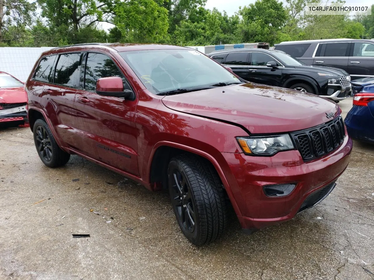 2017 Jeep Grand Cherokee Laredo VIN: 1C4RJFAG1HC910107 Lot: 54650894