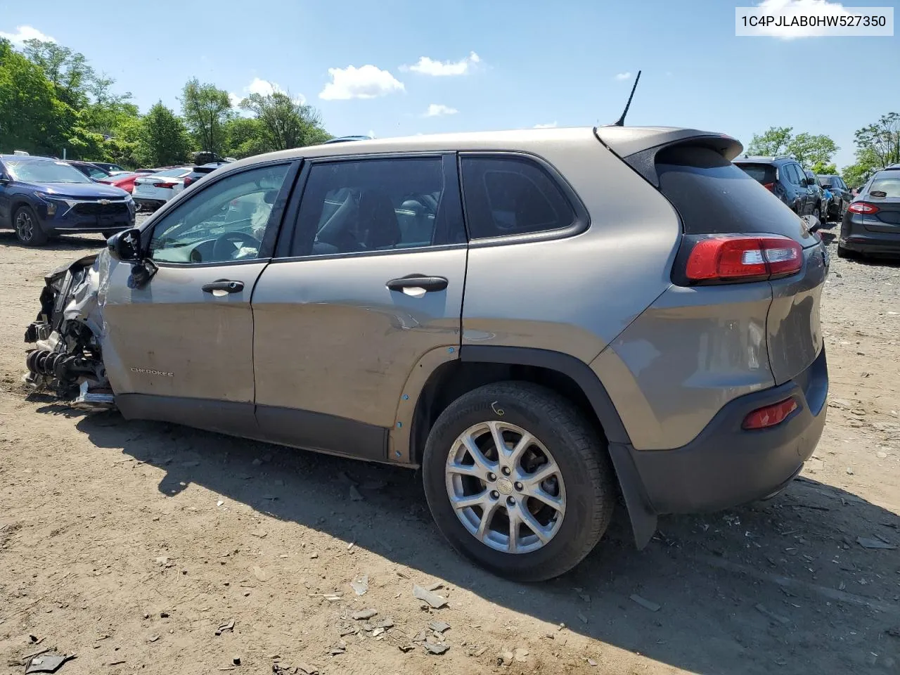 2017 Jeep Cherokee Sport VIN: 1C4PJLAB0HW527350 Lot: 55634304