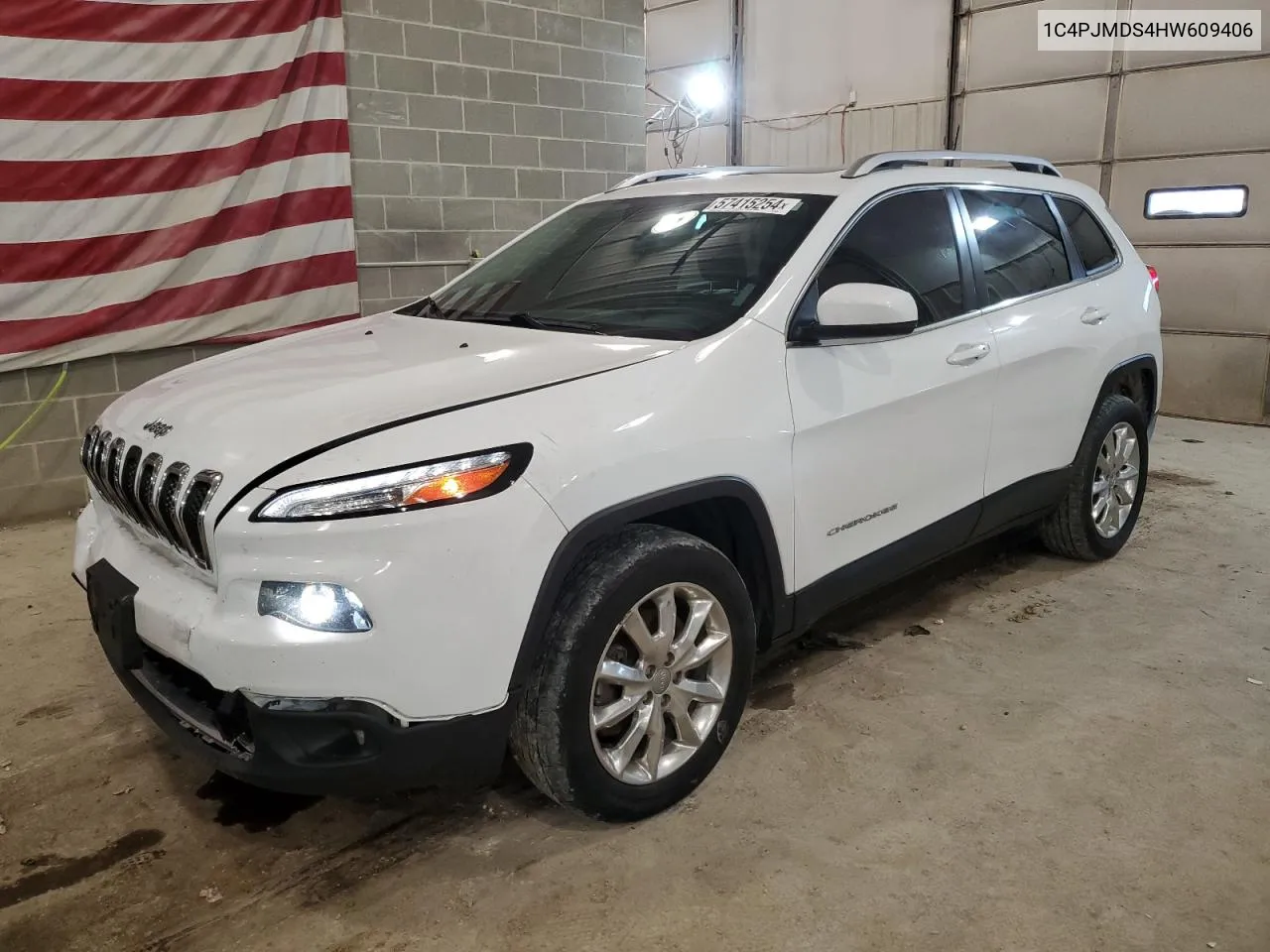 1C4PJMDS4HW609406 2017 Jeep Cherokee Limited