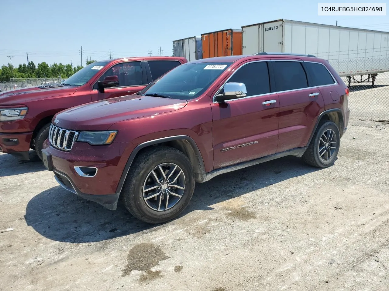 2017 Jeep Grand Cherokee Limited VIN: 1C4RJFBG5HC824698 Lot: 57754774