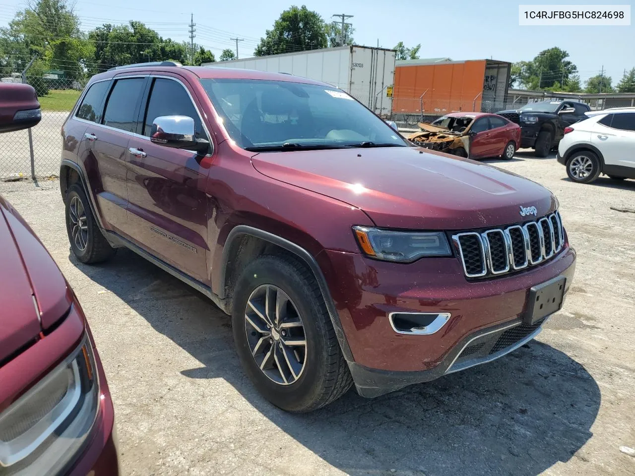 2017 Jeep Grand Cherokee Limited VIN: 1C4RJFBG5HC824698 Lot: 57754774