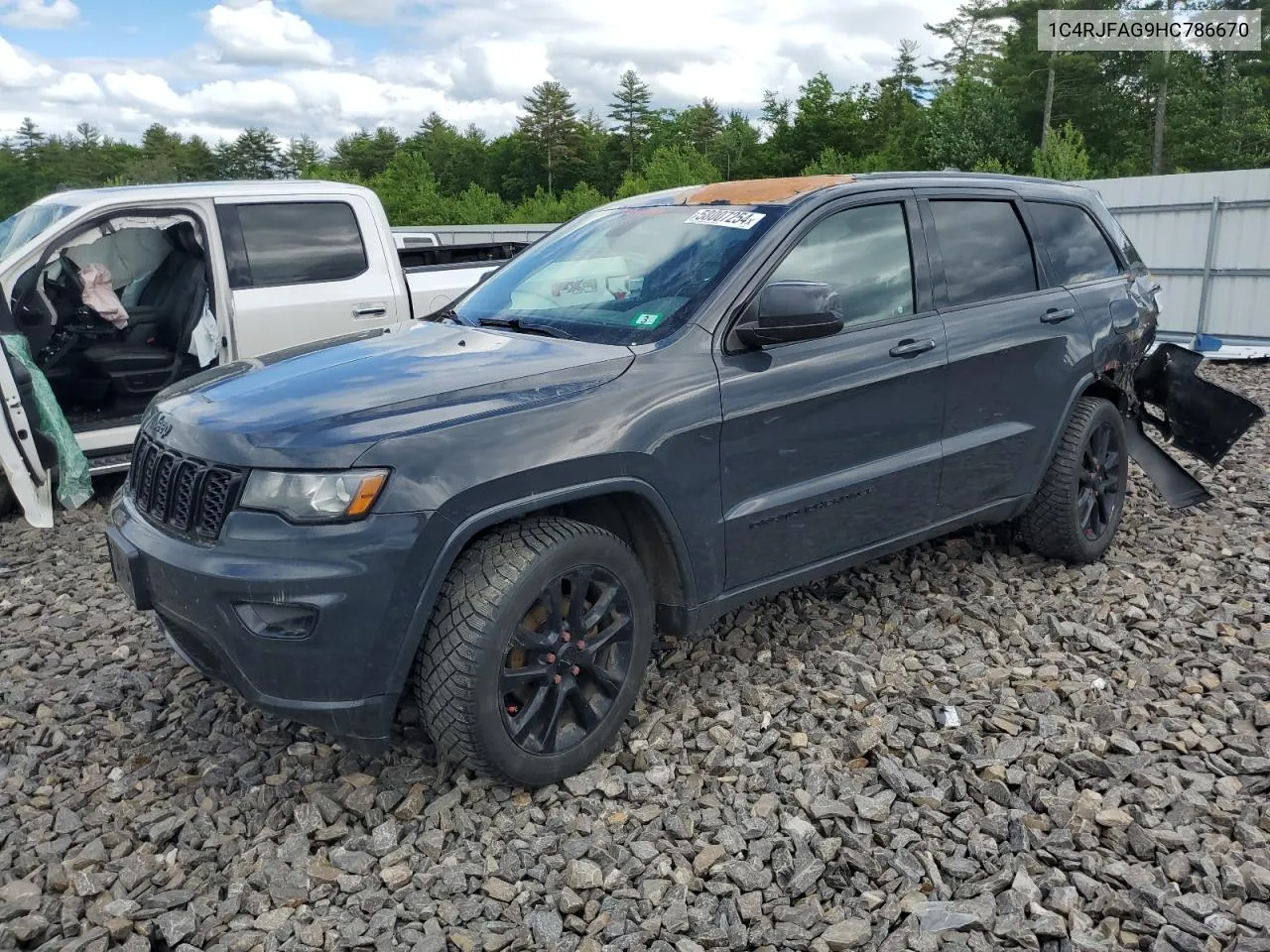 2017 Jeep Grand Cherokee Laredo VIN: 1C4RJFAG9HC786670 Lot: 58007254