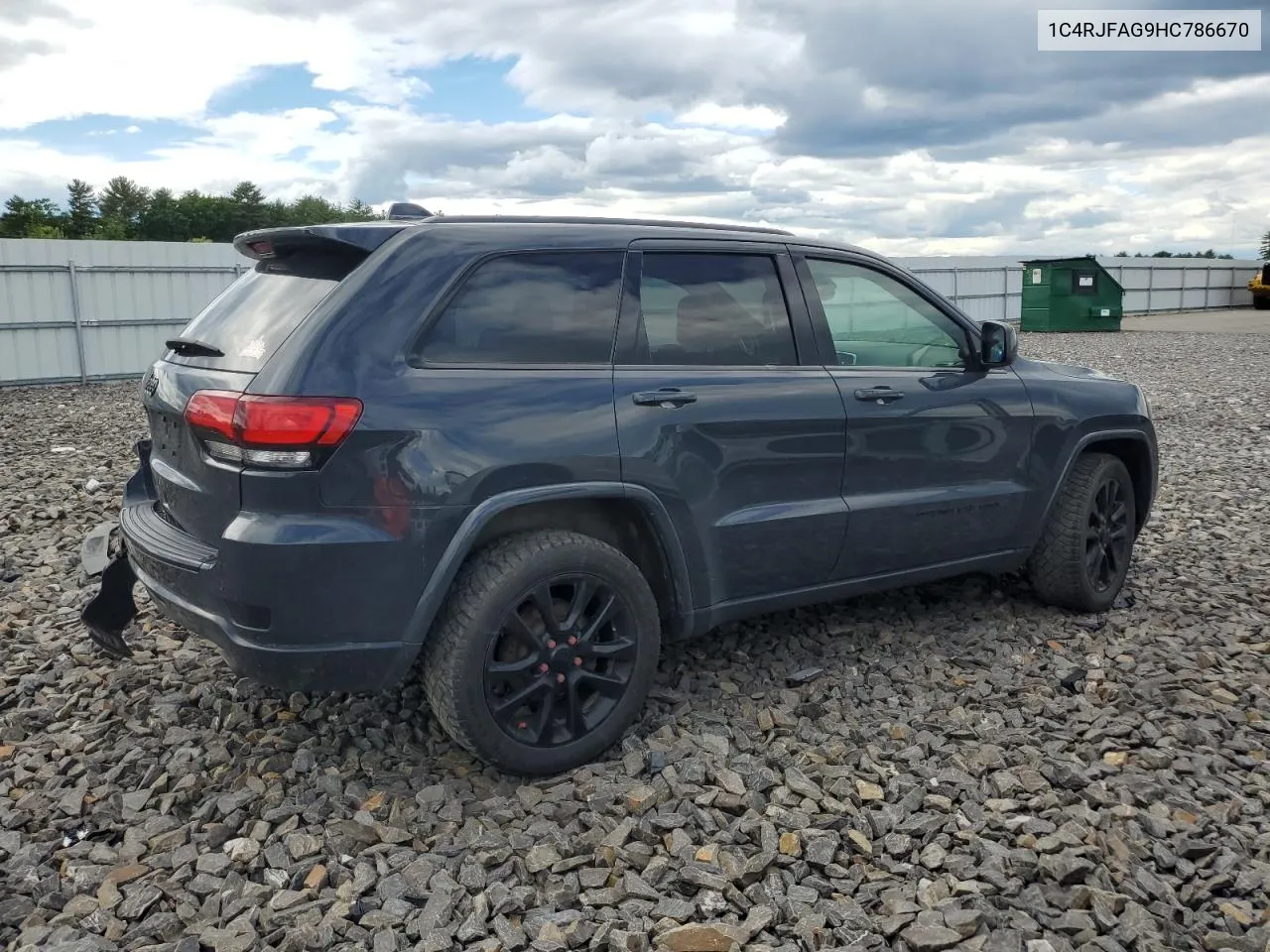 2017 Jeep Grand Cherokee Laredo VIN: 1C4RJFAG9HC786670 Lot: 58007254