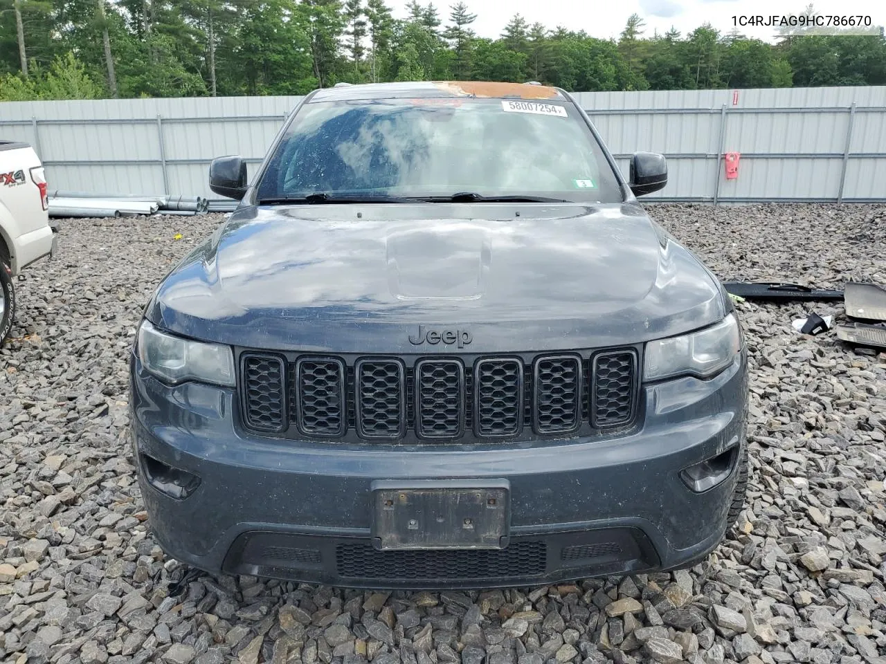 2017 Jeep Grand Cherokee Laredo VIN: 1C4RJFAG9HC786670 Lot: 58007254