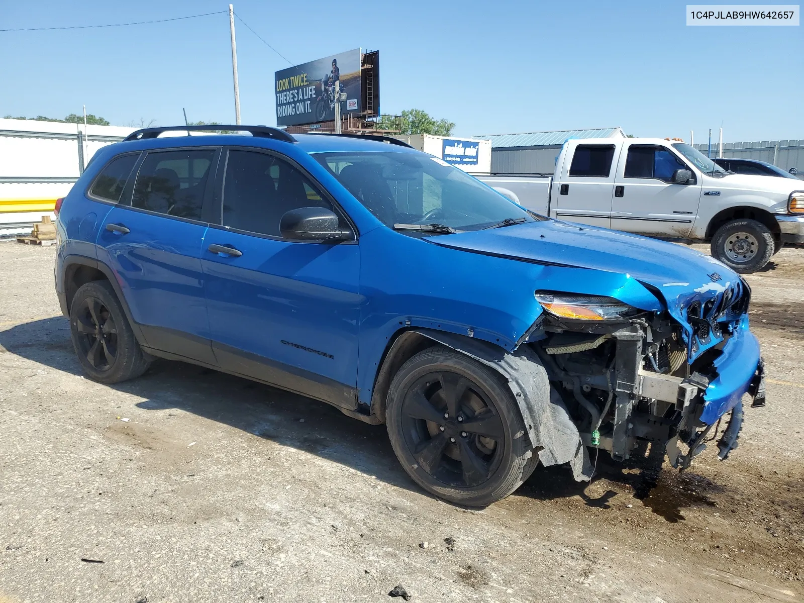 2017 Jeep Cherokee Sport VIN: 1C4PJLAB9HW642657 Lot: 58522464