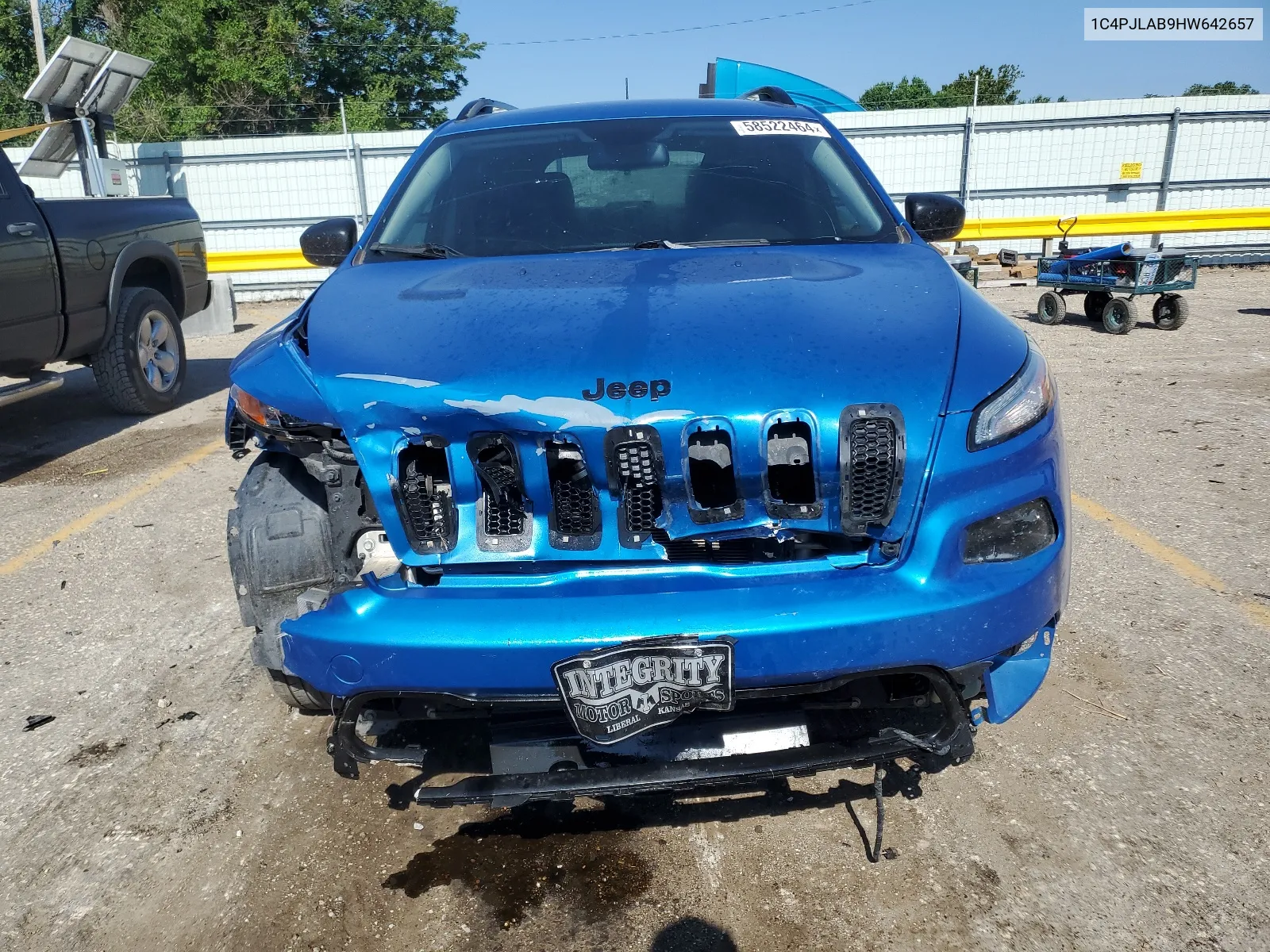 2017 Jeep Cherokee Sport VIN: 1C4PJLAB9HW642657 Lot: 58522464