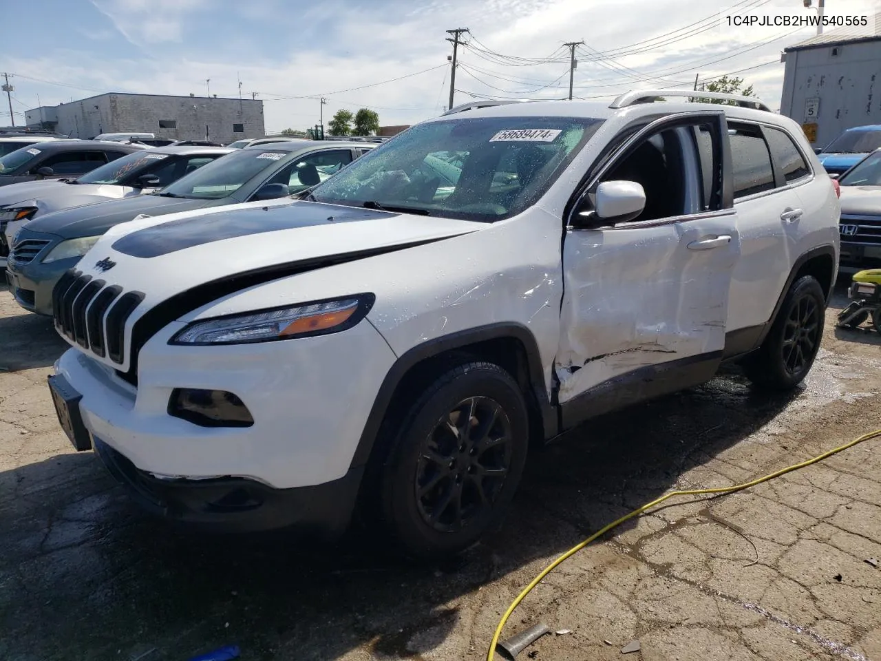 2017 Jeep Cherokee Latitude VIN: 1C4PJLCB2HW540565 Lot: 58689474