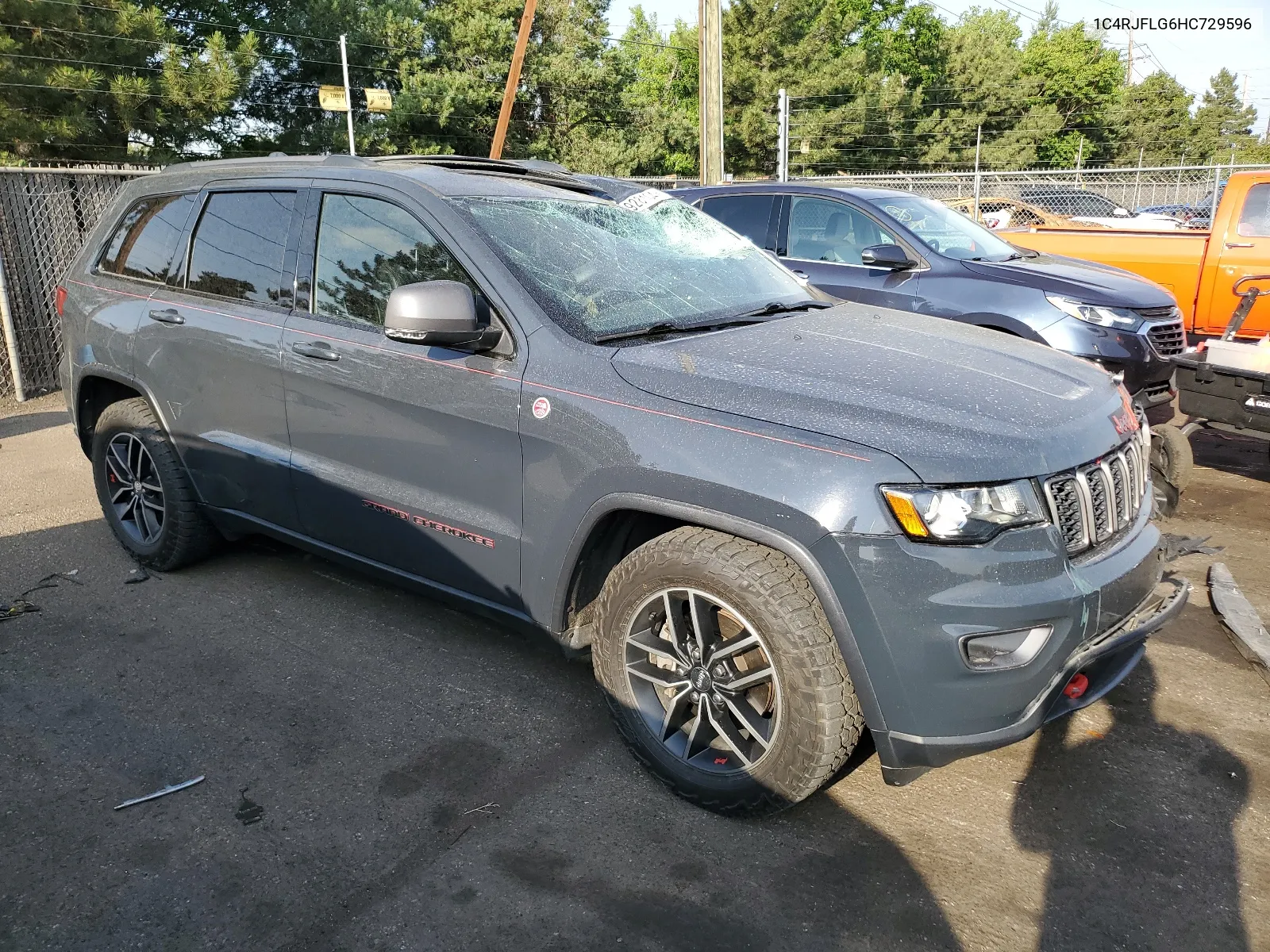 2017 Jeep Grand Cherokee Trailhawk VIN: 1C4RJFLG6HC729596 Lot: 58928104