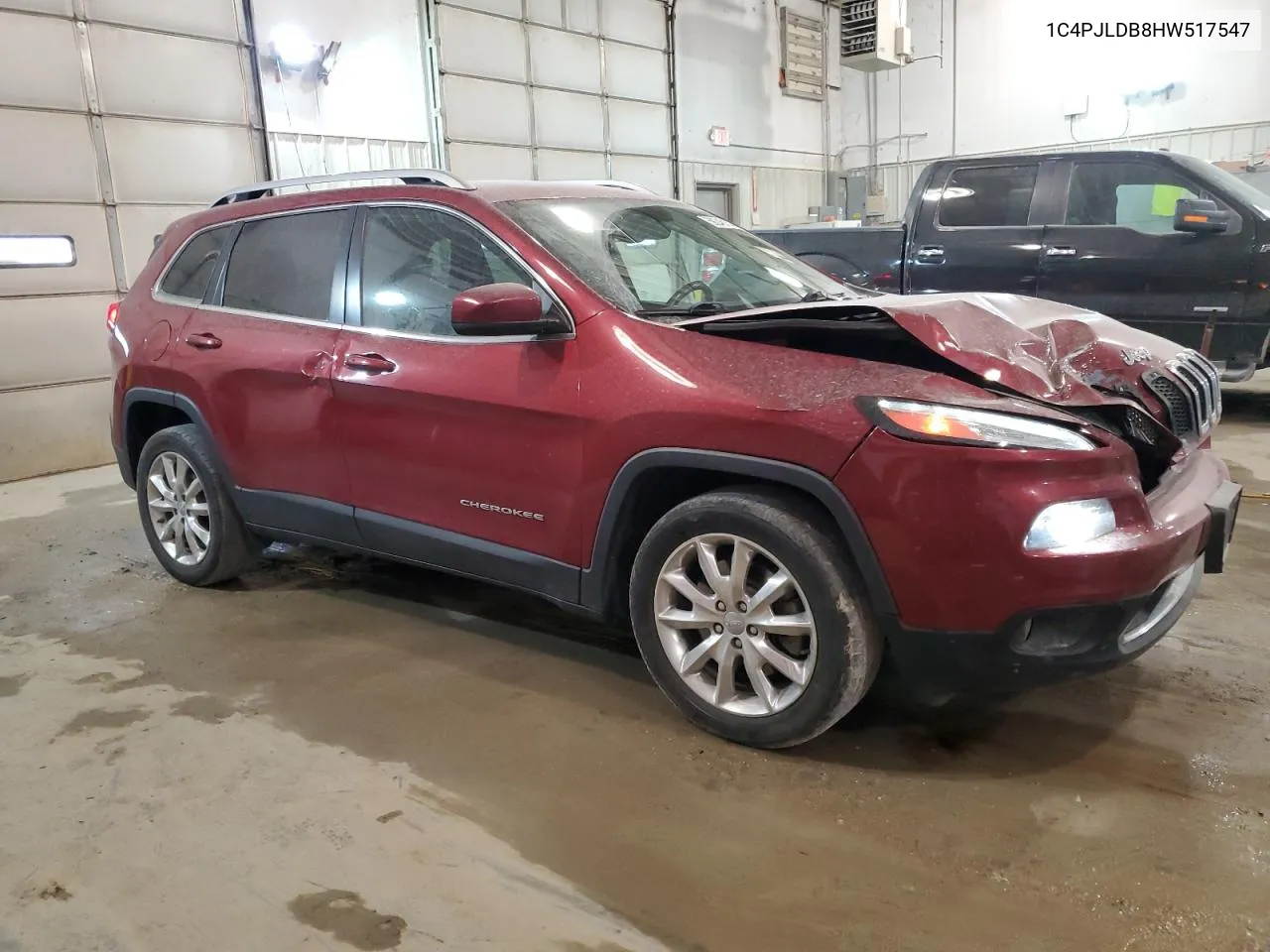 2017 Jeep Cherokee Limited VIN: 1C4PJLDB8HW517547 Lot: 59246154