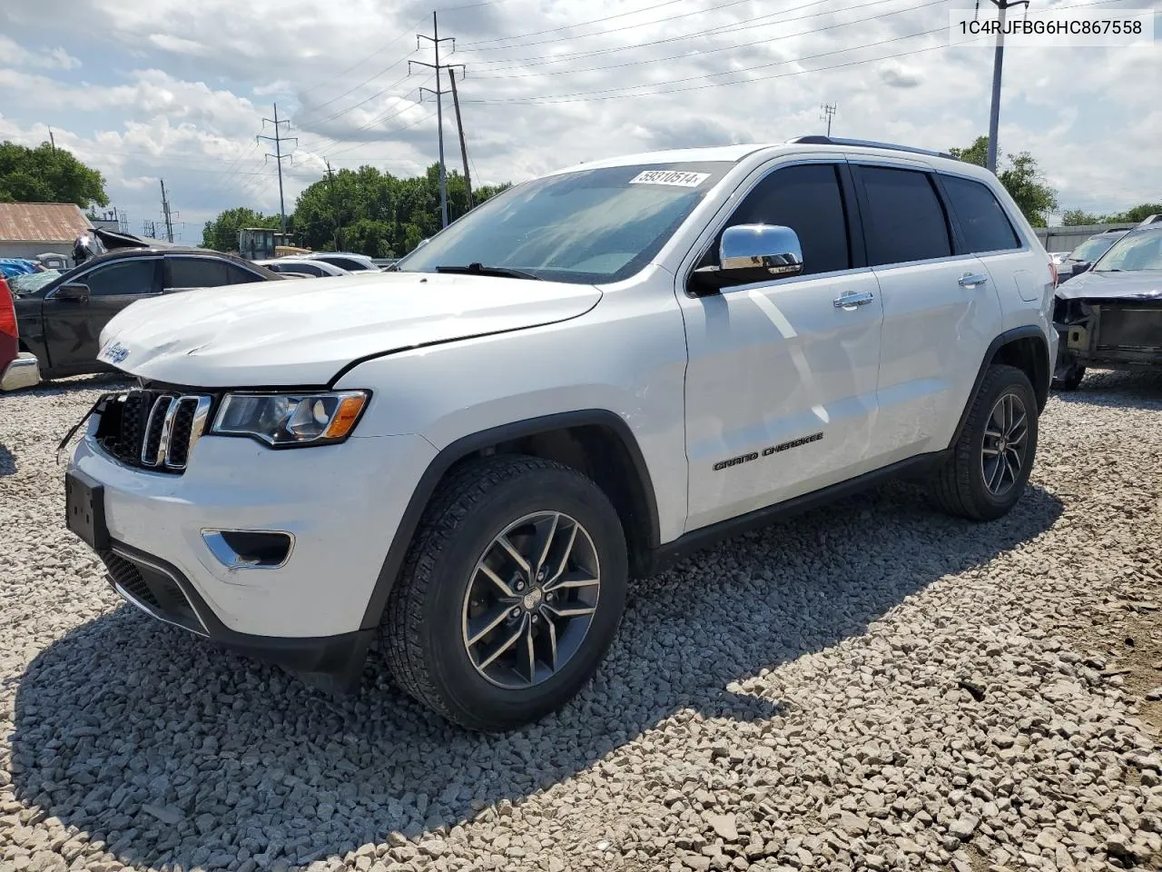 2017 Jeep Grand Cherokee Limited VIN: 1C4RJFBG6HC867558 Lot: 59310514