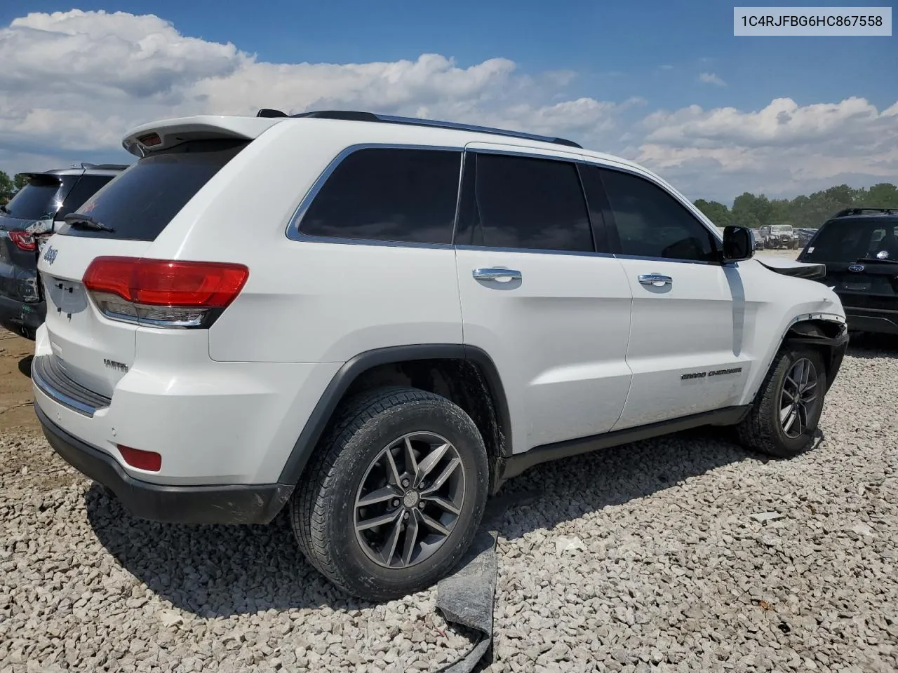 2017 Jeep Grand Cherokee Limited VIN: 1C4RJFBG6HC867558 Lot: 59310514