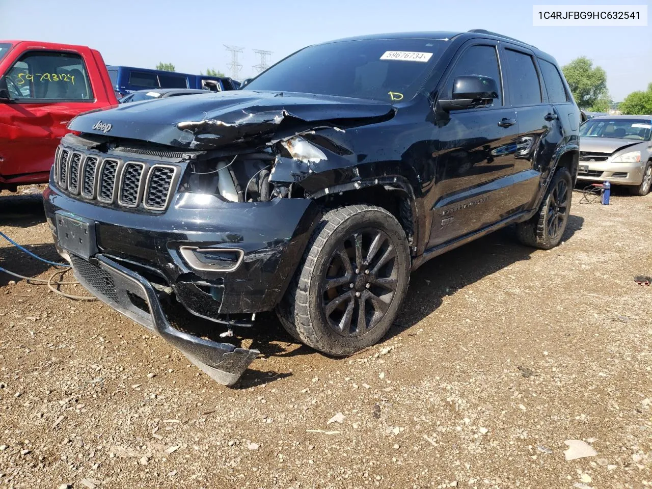 2017 Jeep Grand Cherokee Limited VIN: 1C4RJFBG9HC632541 Lot: 59676734