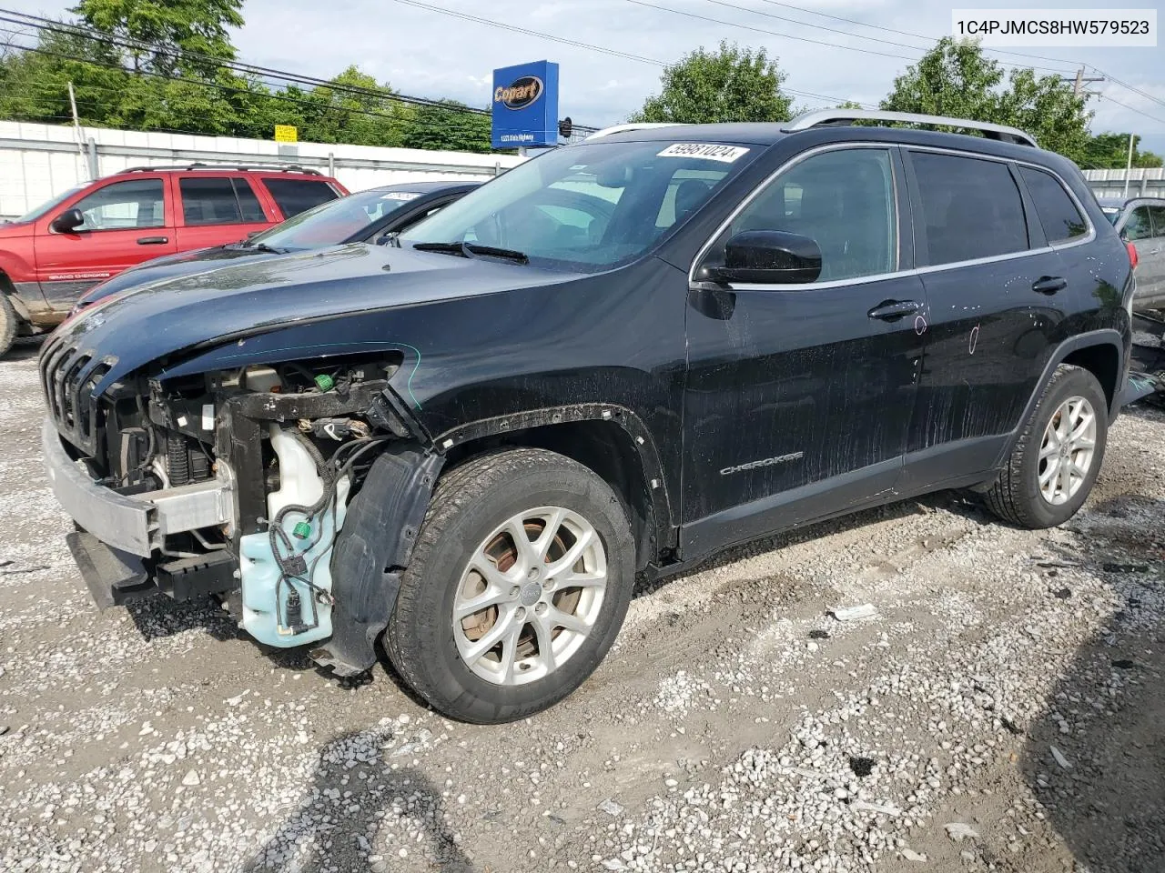 2017 Jeep Cherokee Latitude VIN: 1C4PJMCS8HW579523 Lot: 59981024