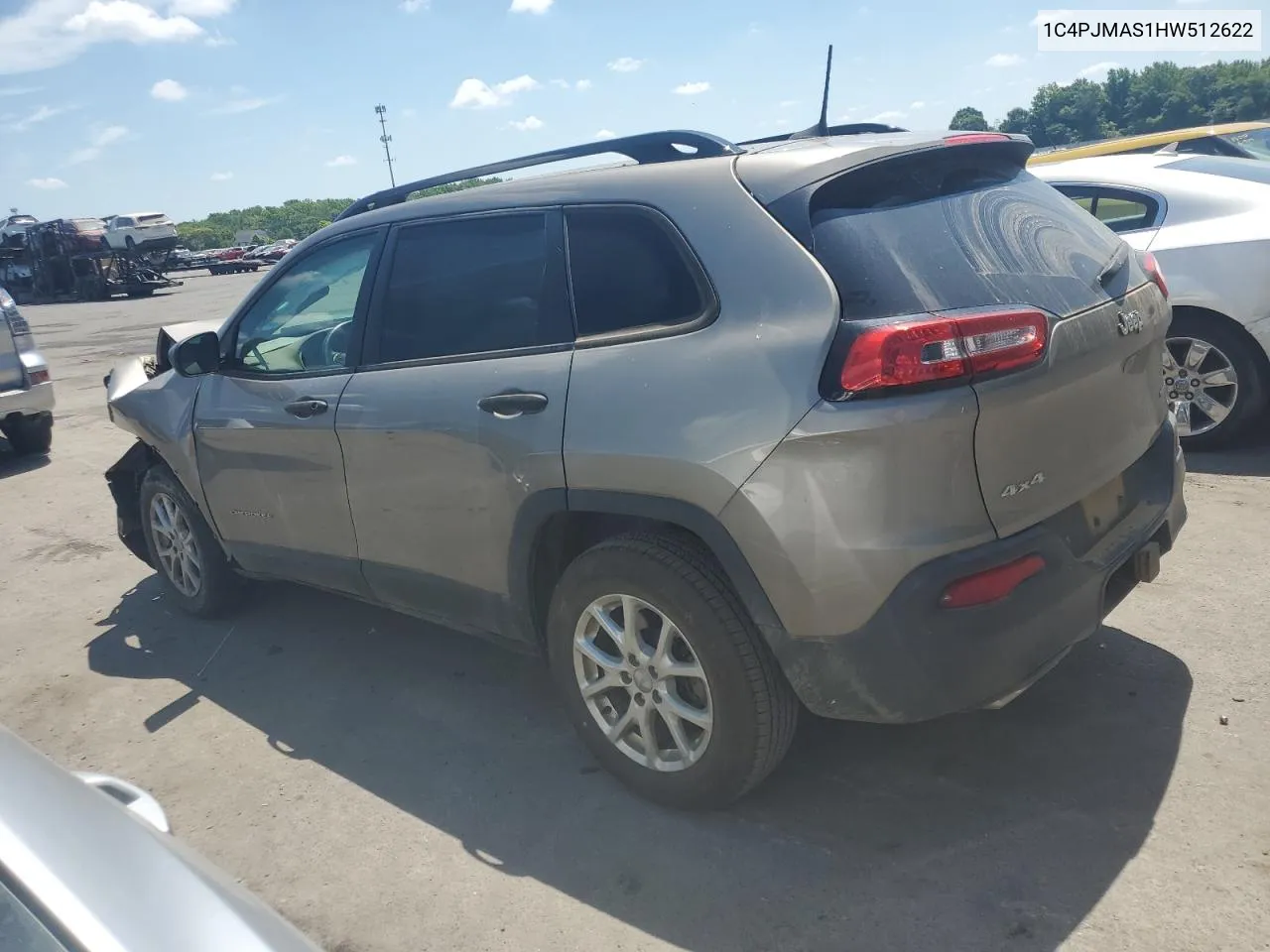 2017 Jeep Cherokee Sport VIN: 1C4PJMAS1HW512622 Lot: 60308784