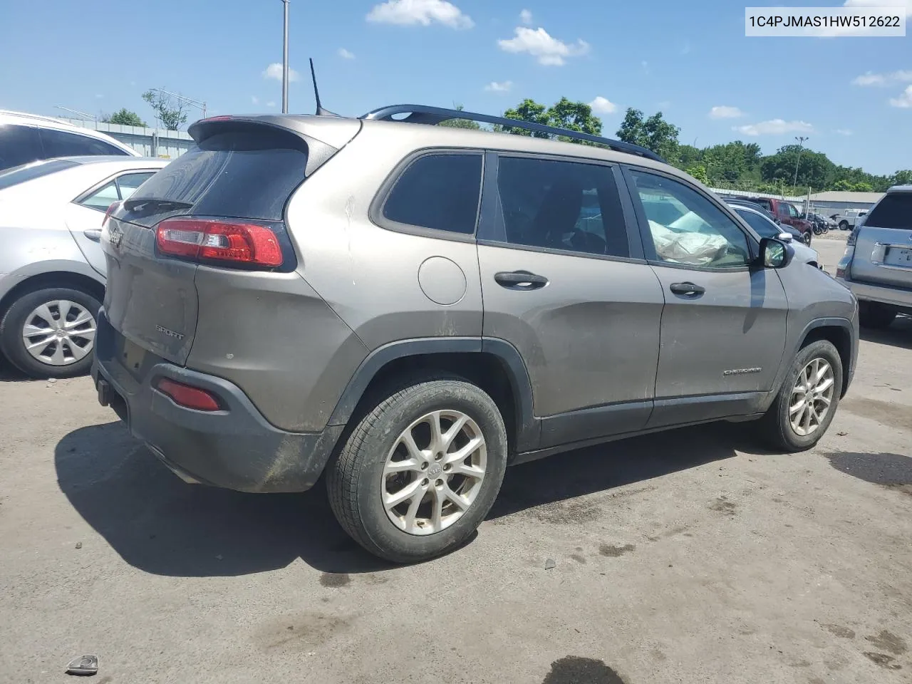 2017 Jeep Cherokee Sport VIN: 1C4PJMAS1HW512622 Lot: 60308784