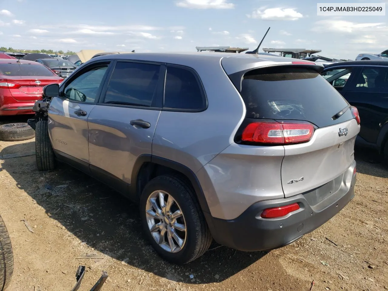 2017 Jeep Cherokee Sport VIN: 1C4PJMAB3HD225049 Lot: 60462774