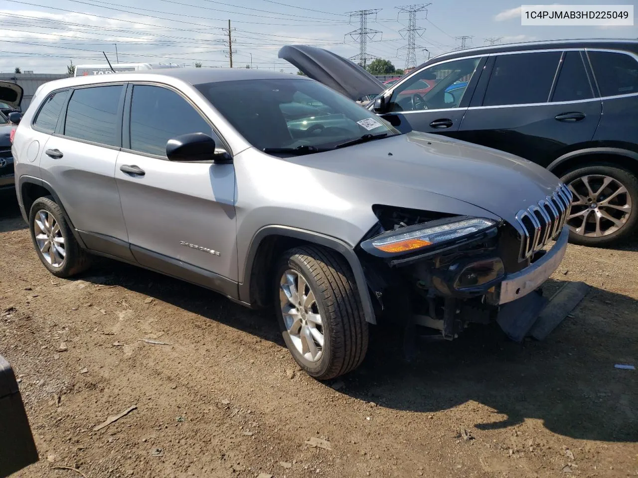 2017 Jeep Cherokee Sport VIN: 1C4PJMAB3HD225049 Lot: 60462774