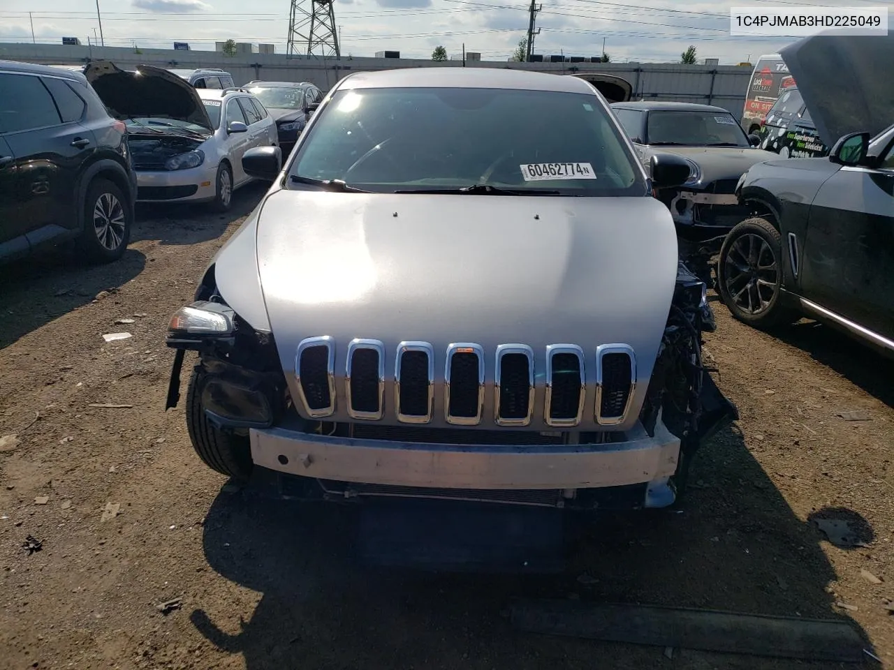 2017 Jeep Cherokee Sport VIN: 1C4PJMAB3HD225049 Lot: 60462774