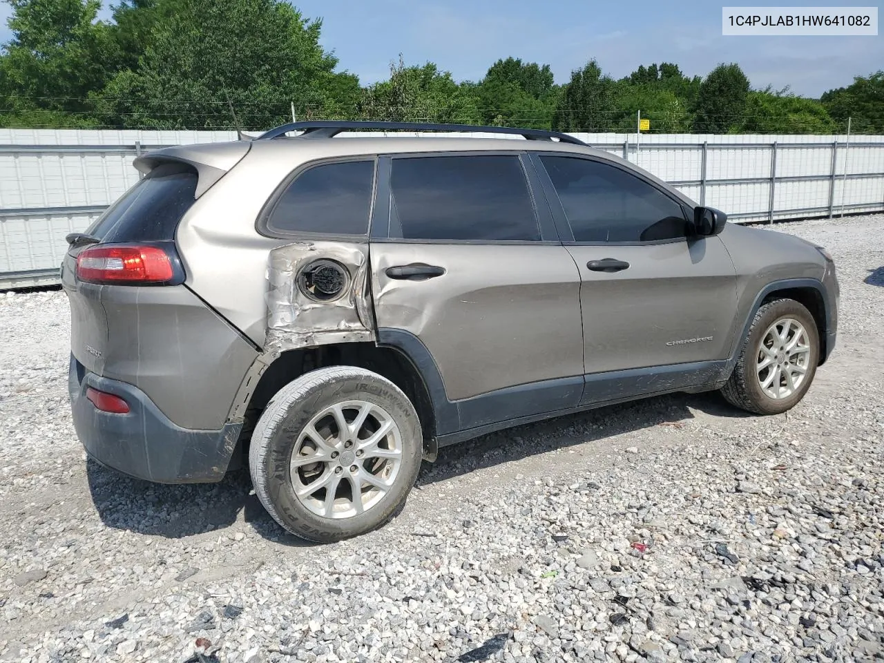 2017 Jeep Cherokee Sport VIN: 1C4PJLAB1HW641082 Lot: 61058174