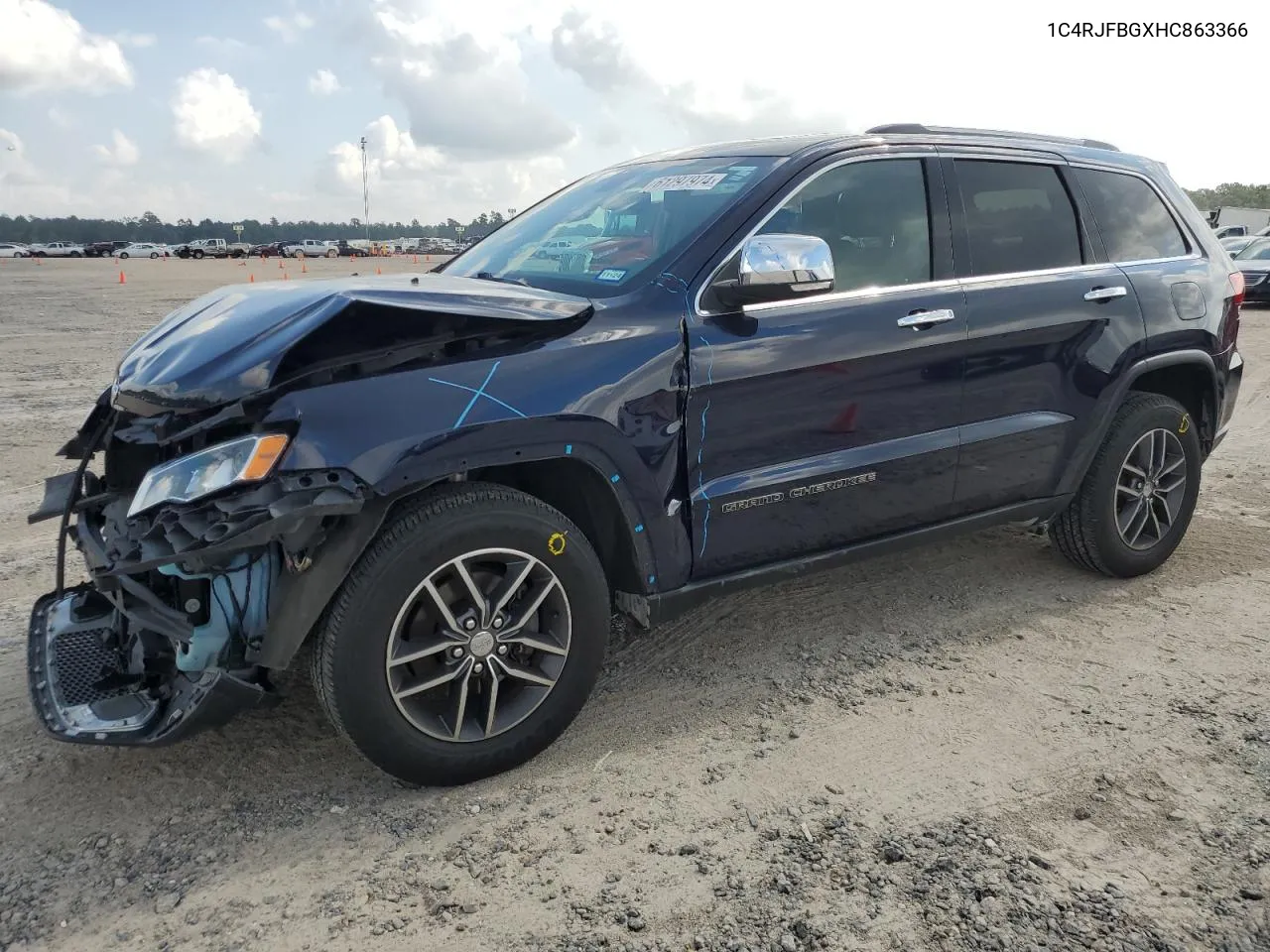 2017 Jeep Grand Cherokee Limited VIN: 1C4RJFBGXHC863366 Lot: 61297974