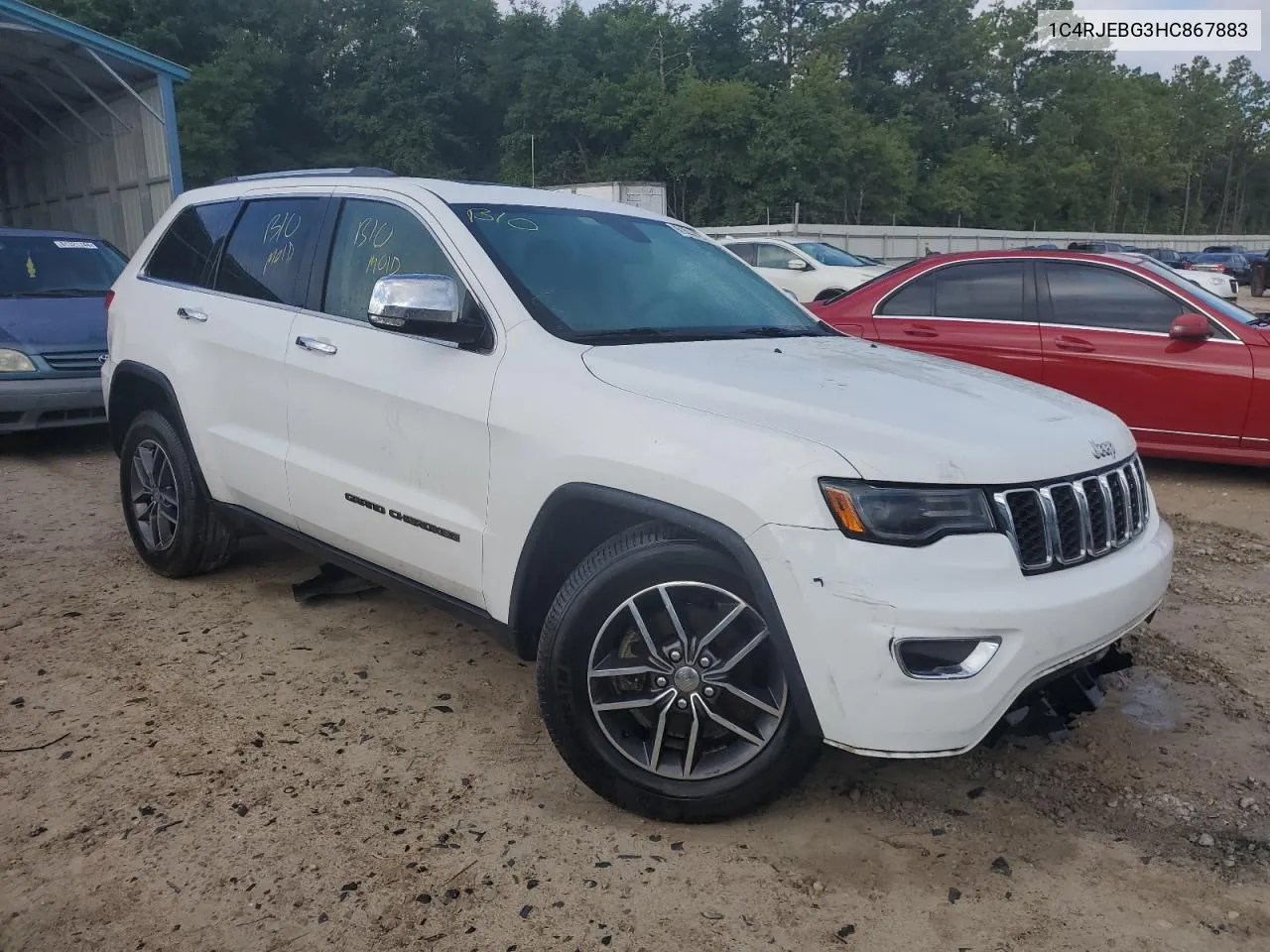 2017 Jeep Grand Cherokee Limited VIN: 1C4RJEBG3HC867883 Lot: 61444414