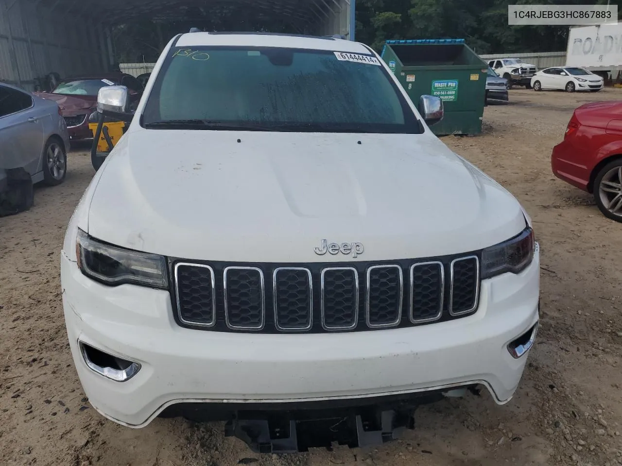 2017 Jeep Grand Cherokee Limited VIN: 1C4RJEBG3HC867883 Lot: 61444414