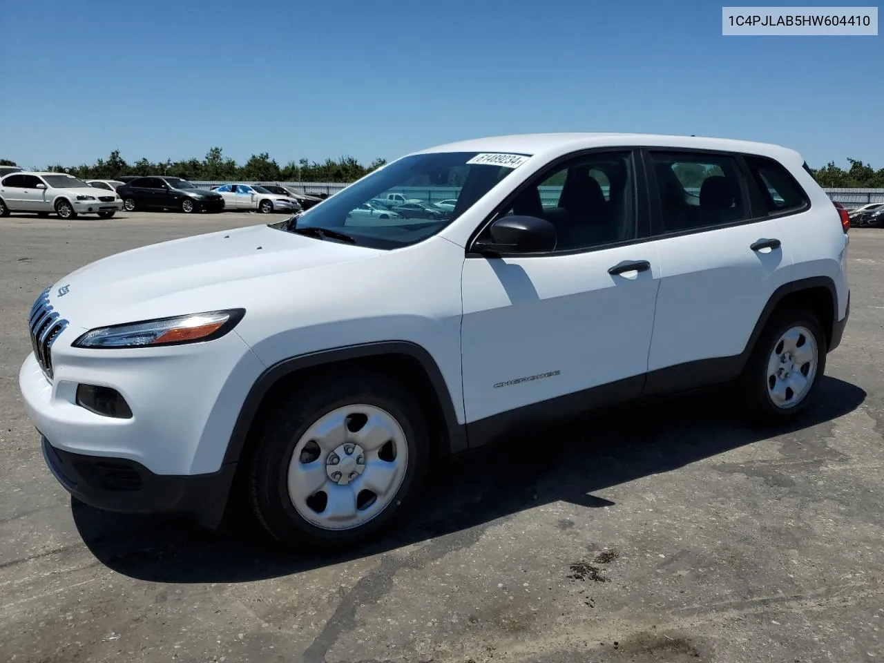 2017 Jeep Cherokee Sport VIN: 1C4PJLAB5HW604410 Lot: 61489234