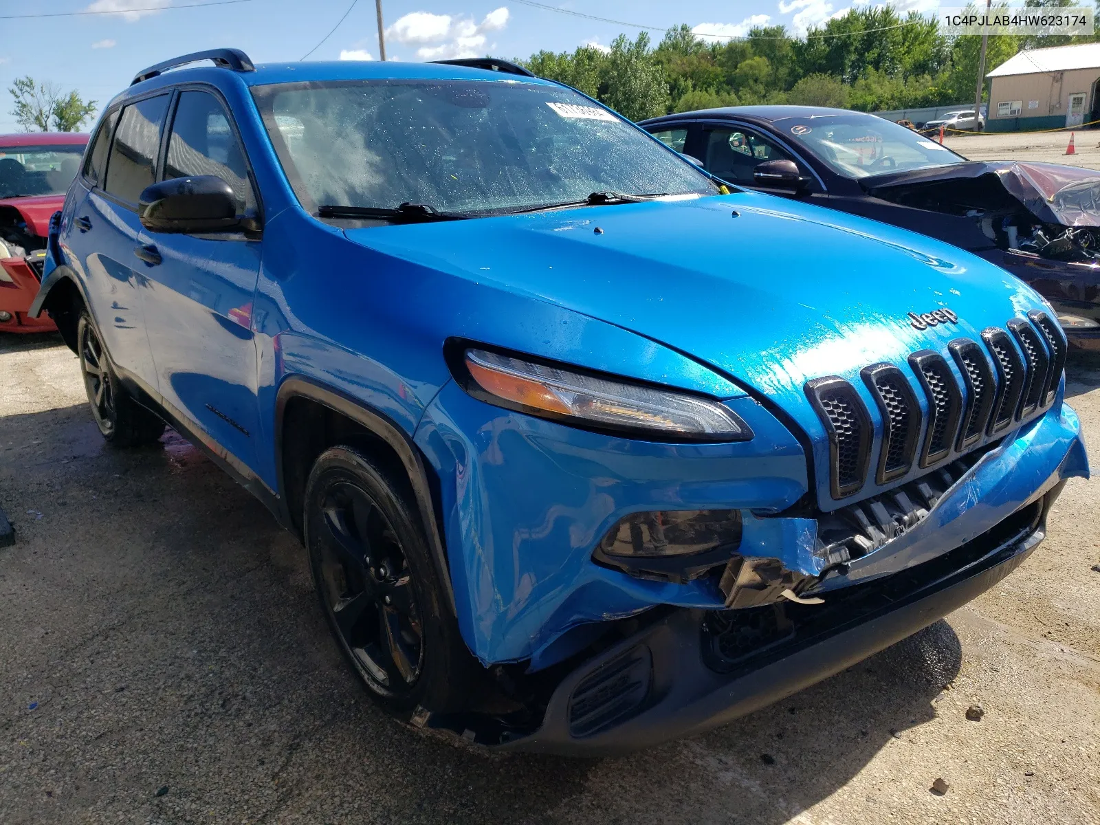 1C4PJLAB4HW623174 2017 Jeep Cherokee Sport