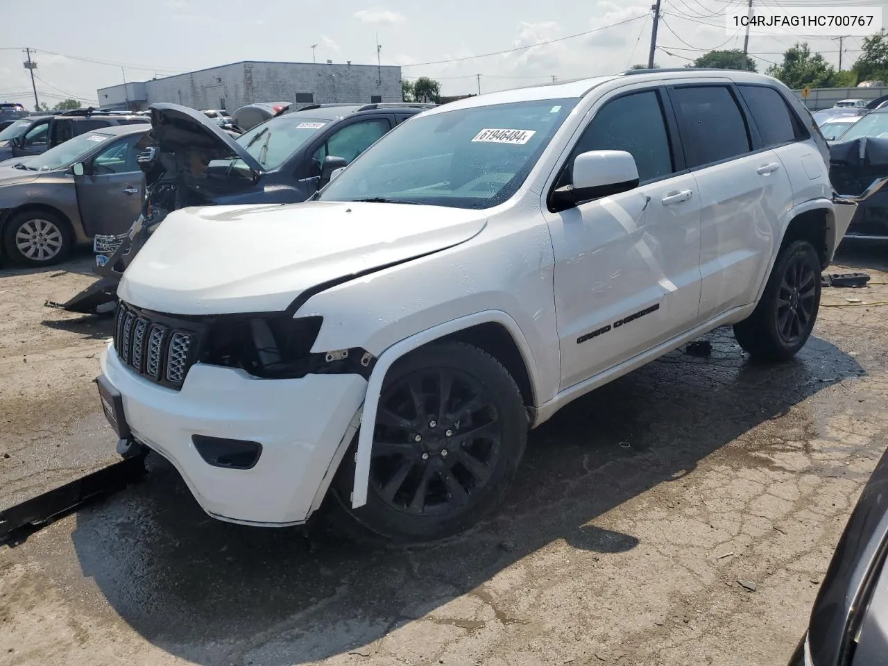 2017 Jeep Grand Cherokee Laredo VIN: 1C4RJFAG1HC700767 Lot: 61946484