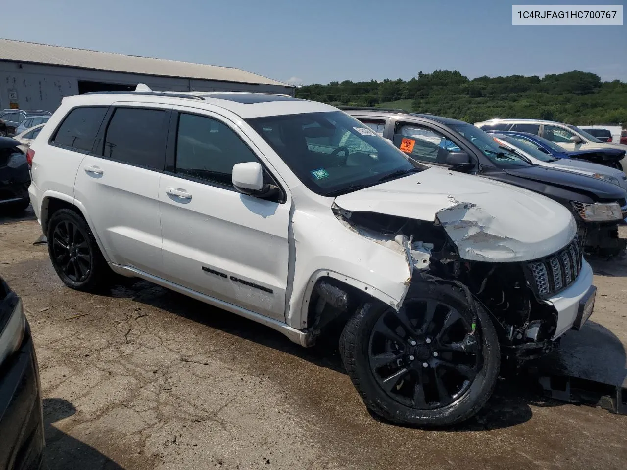 2017 Jeep Grand Cherokee Laredo VIN: 1C4RJFAG1HC700767 Lot: 61946484