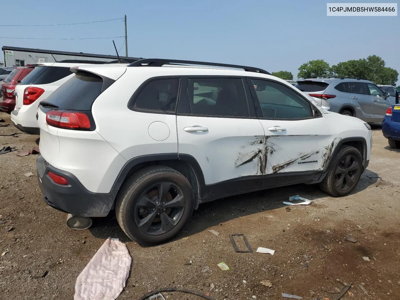 2017 Jeep Cherokee Limited VIN: 1C4PJMDB5HW584466 Lot: 62552174