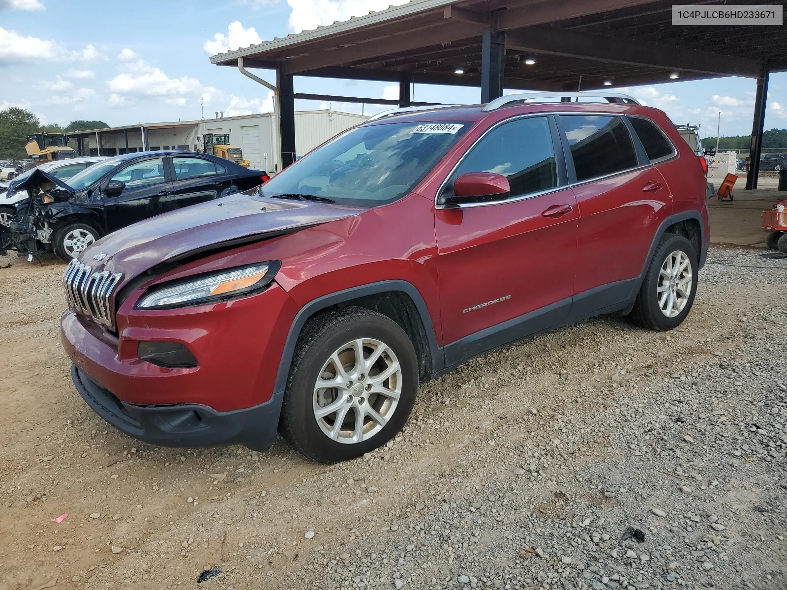 2017 Jeep Cherokee Latitude VIN: 1C4PJLCB6HD233671 Lot: 63148084