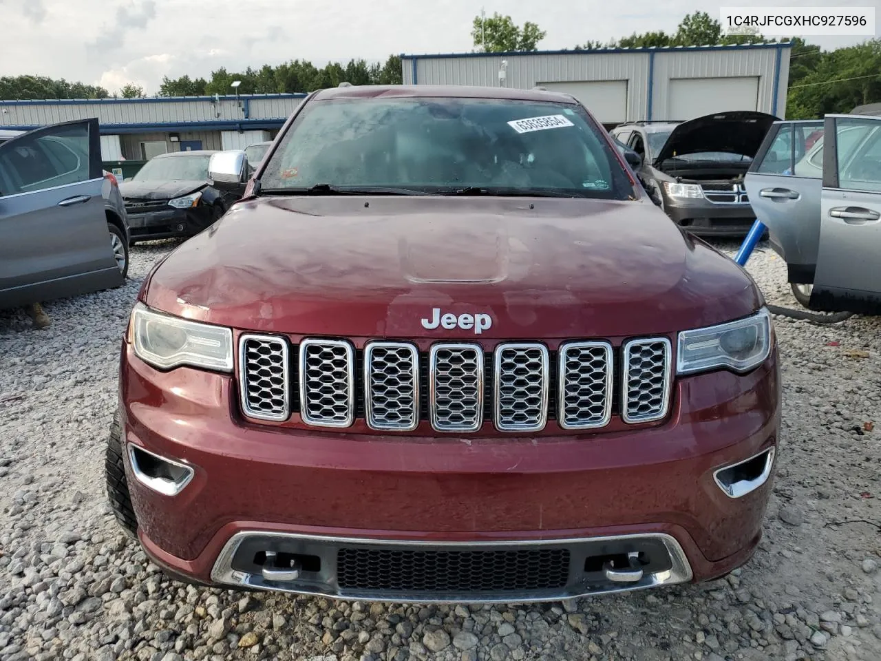 2017 Jeep Grand Cherokee Overland VIN: 1C4RJFCGXHC927596 Lot: 63635854