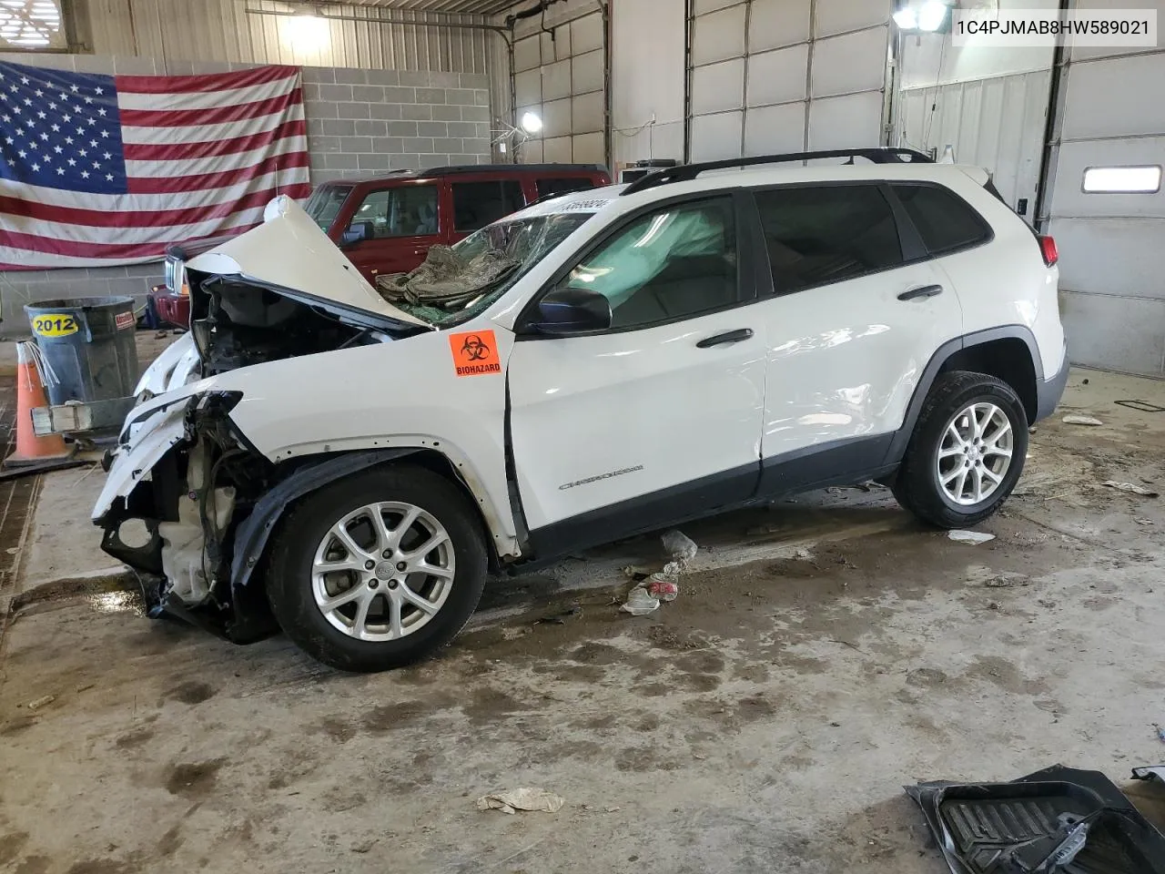 1C4PJMAB8HW589021 2017 Jeep Cherokee Sport